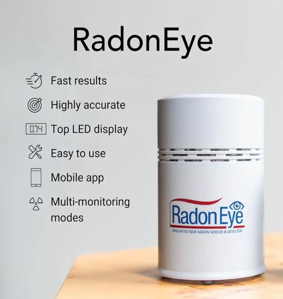 Ecosense RD200 RadonEye Digital Radon Detector w/ App - photo 2
