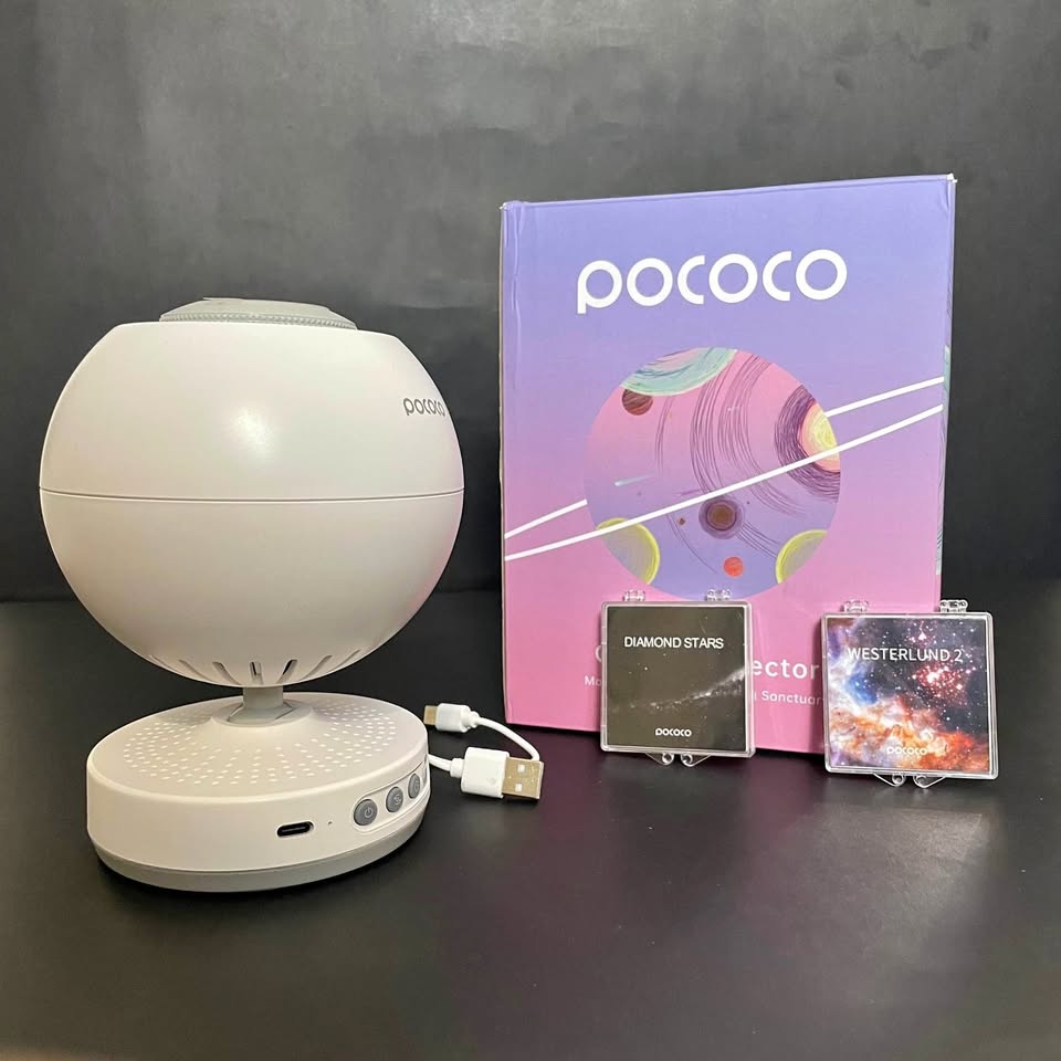 Pococo Galaxy Projector – Star & Nebula Night Light Lamp