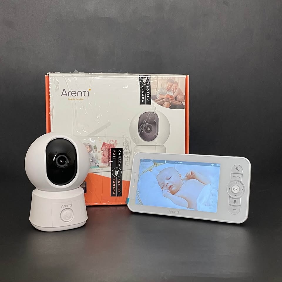 Smart WiFi Baby Monitor w/ 5" Display, 360° Cam, Night Vision - photo 2