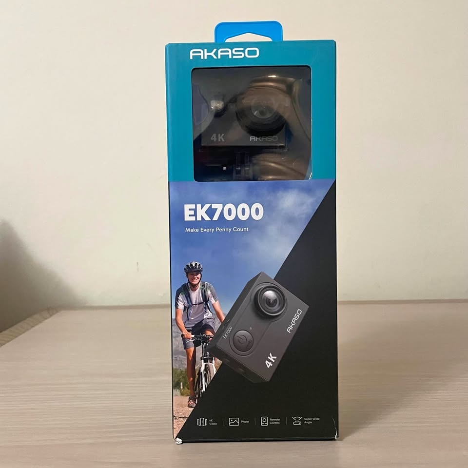 AKASO EK7000 4K Action Camera - WiFi, Wide Angle, Accessories