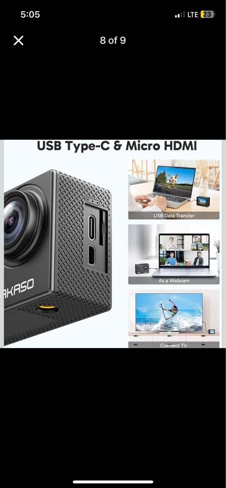 AKASO EK7000 4K Action Camera - WiFi, Wide Angle, Accessories - photo 5