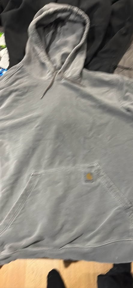 Grey Carhartt Hoodie Size Large Relaxed Fit - photo 3