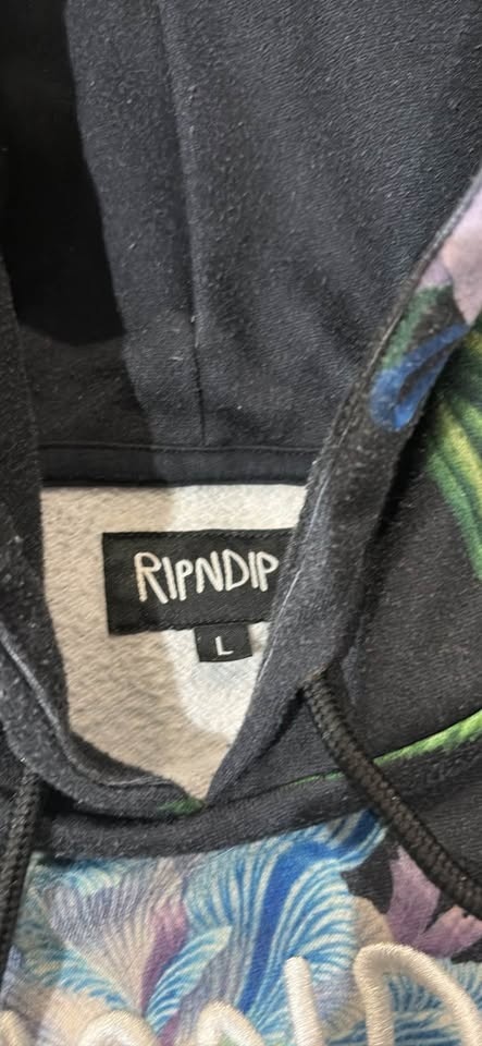RIP N DIP floral hoodie size large - photo 2