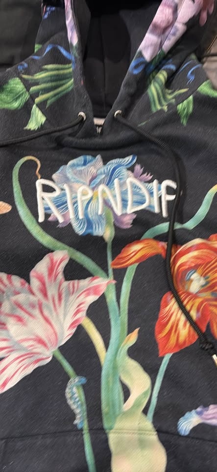 RIP N DIP floral hoodie size large - photo 3