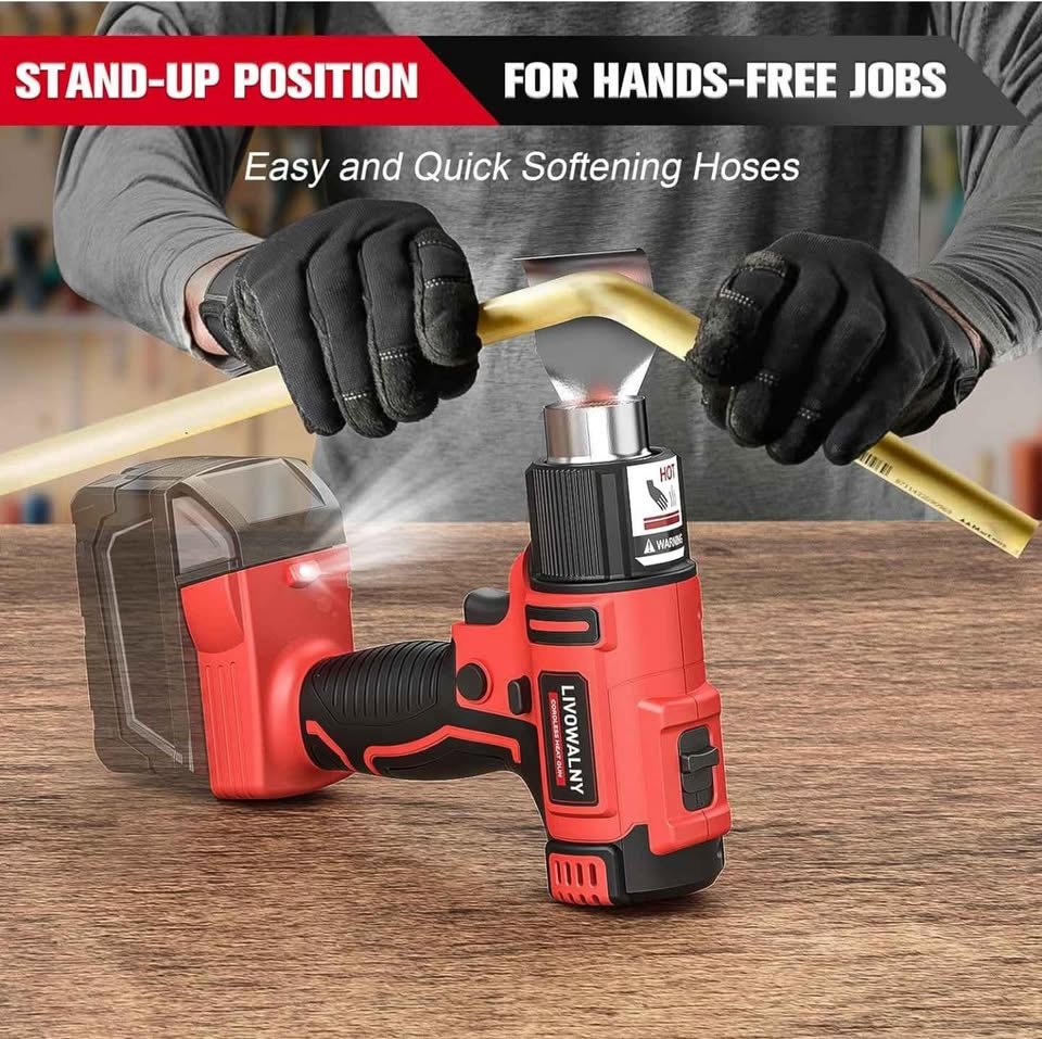 LIVOWALNY Cordless Heat Gun + Nozzles (Milwaukee 18V compatible) - photo 5