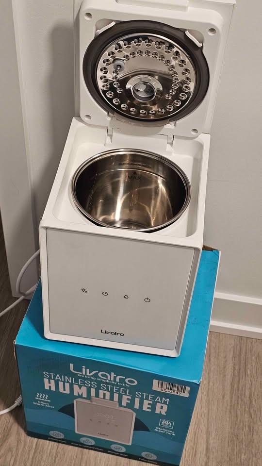 Livatro Stainless Steel Steam Humidifier Warm Mist Quiet - photo 3