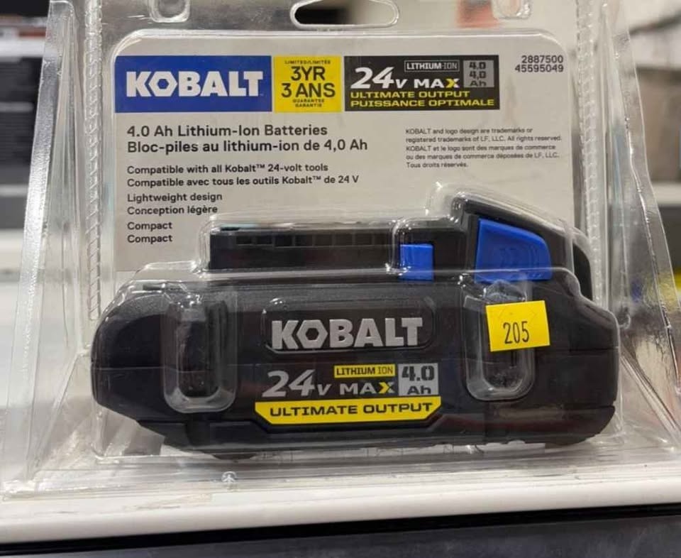 Kobalt 24V Max 4.0 Ah Lithium-Ion Battery - photo 2