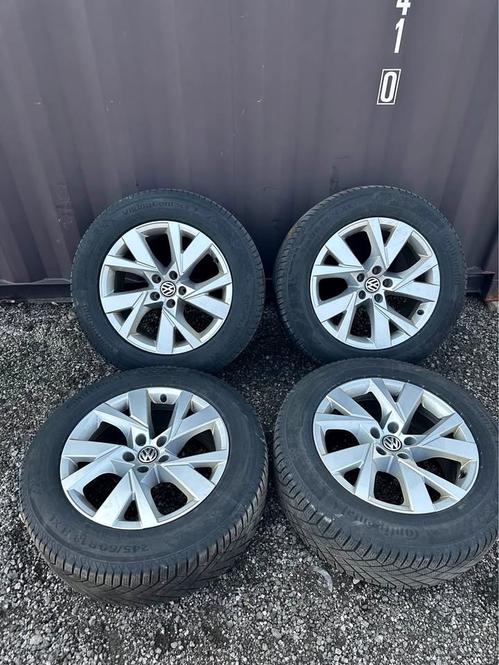 OEM 18” VW Atlas Rims on Continental Winter Tires