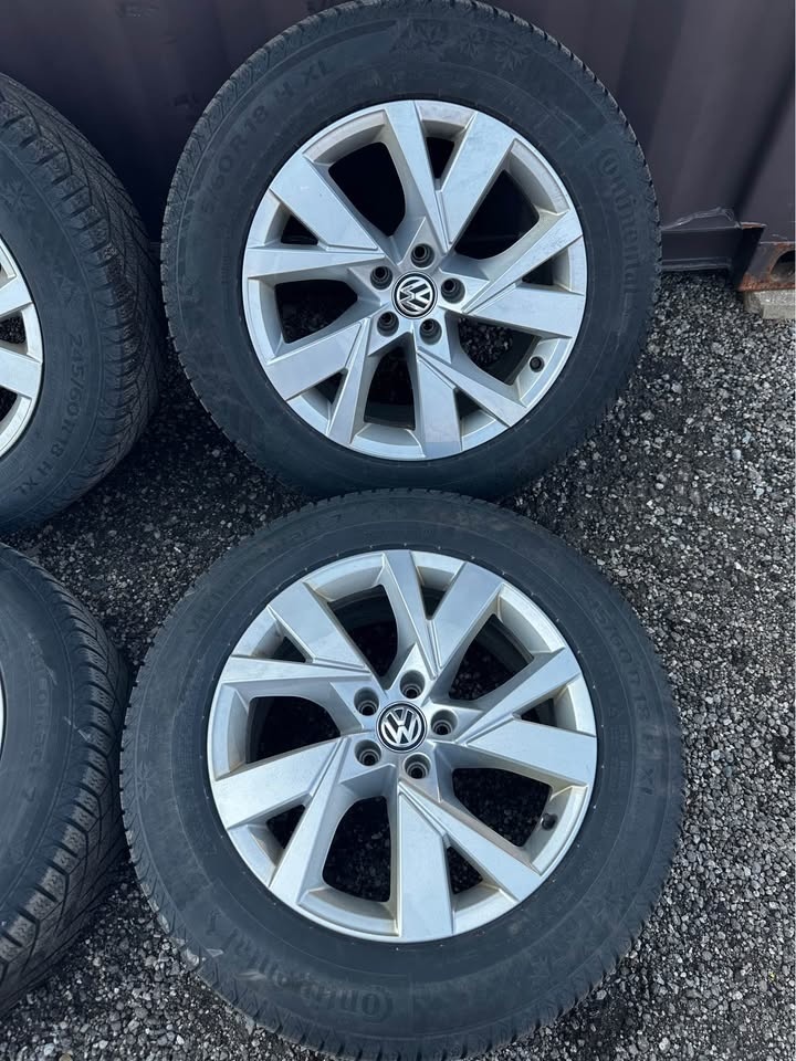OEM 18” VW Atlas Rims on Continental Winter Tires - photo 2