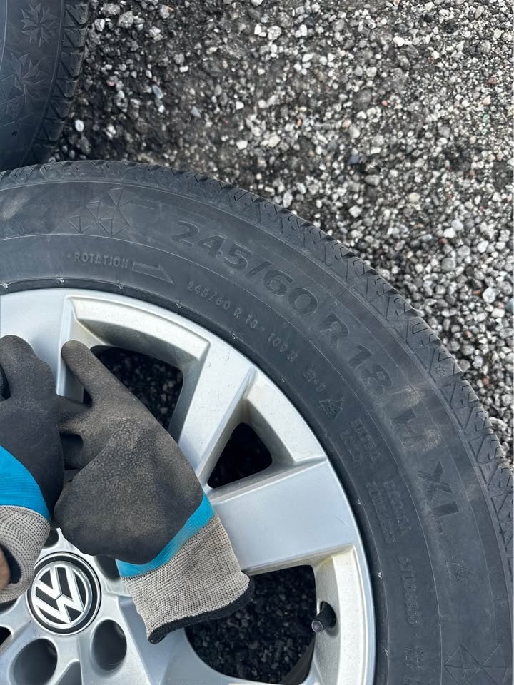 OEM 18” VW Atlas Rims on Continental Winter Tires - photo 5