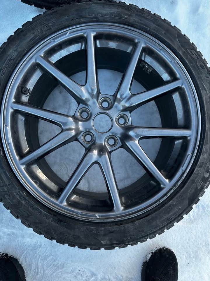 18” OEM Tesla Model 3 Rims on Pirelli Winter Tires - photo 2