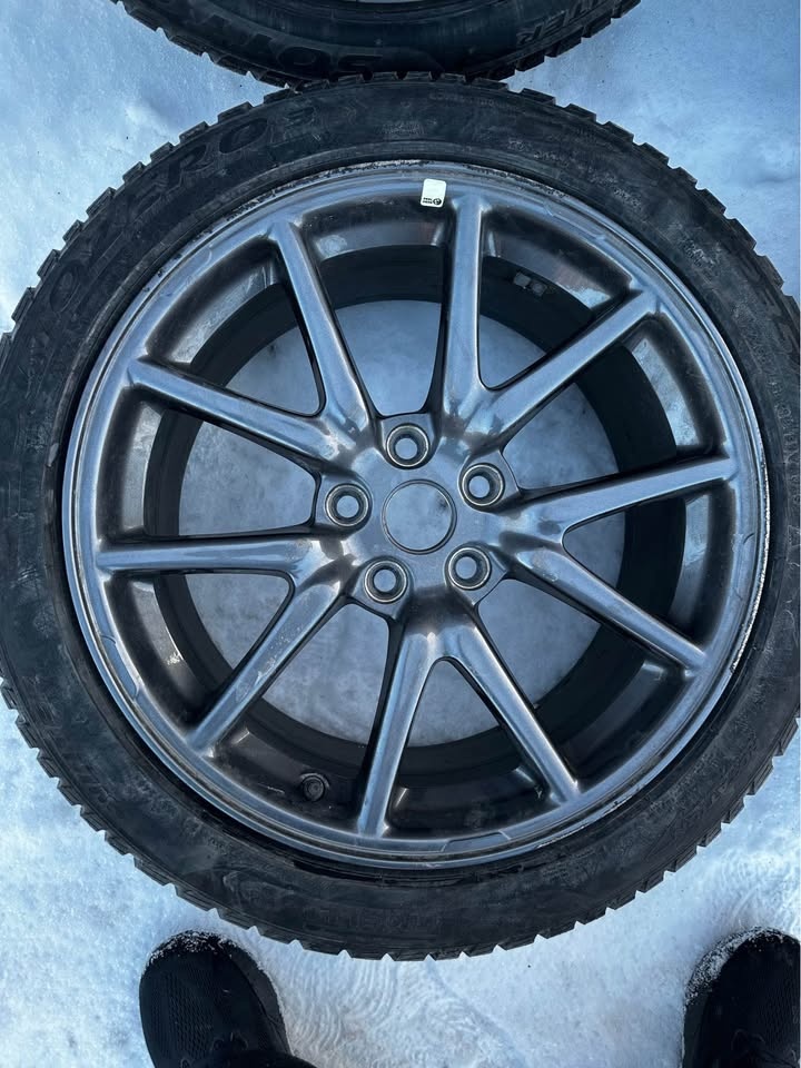 18” OEM Tesla Model 3 Rims on Pirelli Winter Tires - photo 3