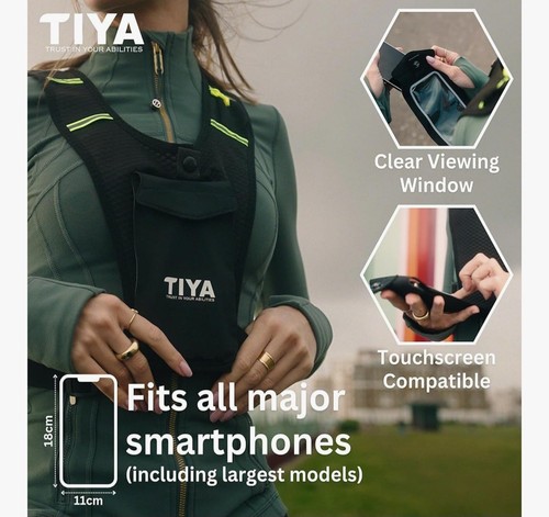 TIYA Reflective Running Vest - Waterproof Phone Holder - photo 2