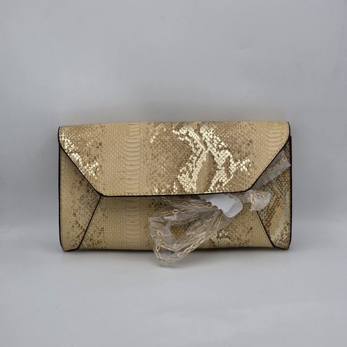 Urban Expression Envelope Clutch Bag With Gold And Beige Faux Sn - photo 2