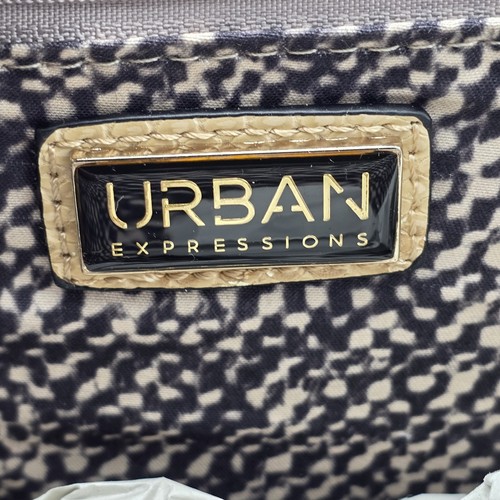 Urban Expression Envelope Clutch Bag With Gold And Beige Faux Sn - photo 4