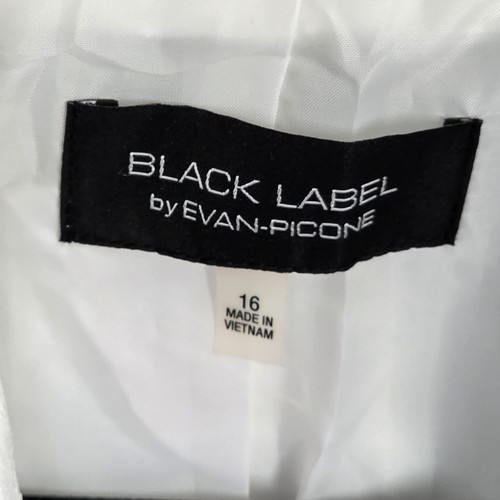 Black Label by Evan-Picone White Cropped Blazer Wms, Sz XL - photo 3