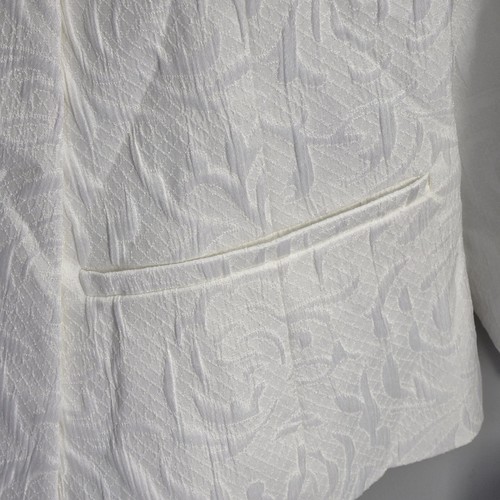 Black Label by Evan-Picone White Cropped Blazer Wms, Sz XL - photo 4