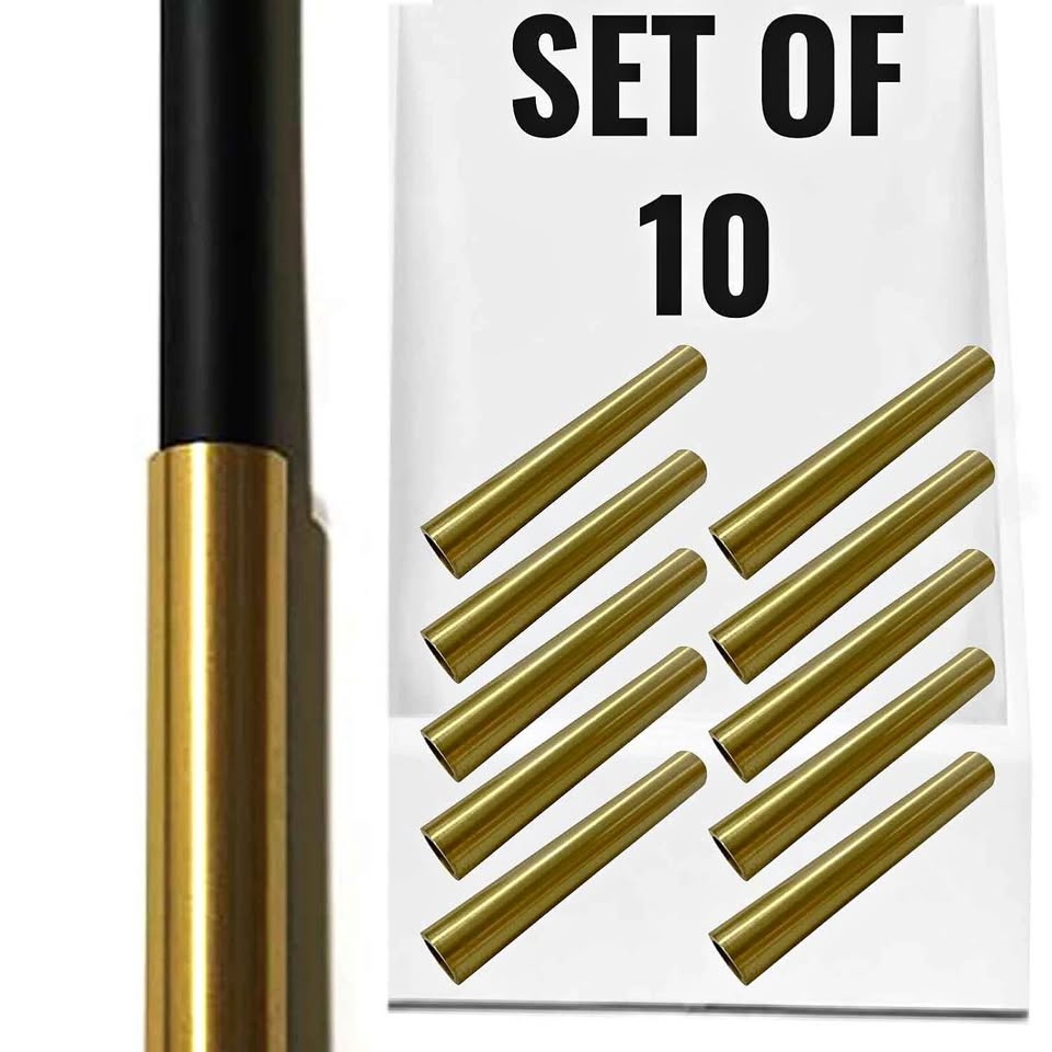 Sealed Decorex Hardware 8" Solid Brass Tubes (10pk)