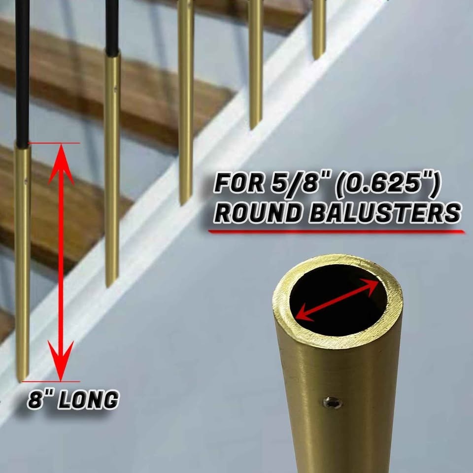 Sealed Decorex Hardware 8" Solid Brass Tubes (10pk) - photo 3