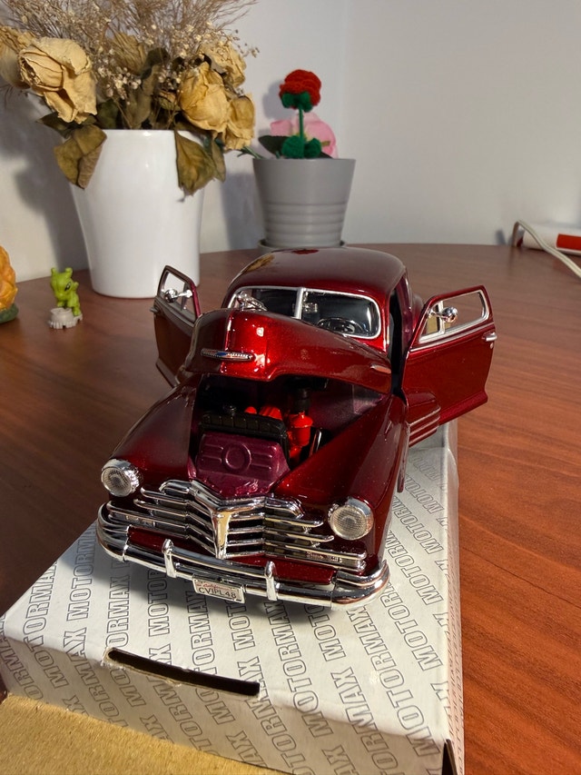 1:24 Diecast 1948 Chevrolet Fleetline – Deep Red Metallic - photo 5