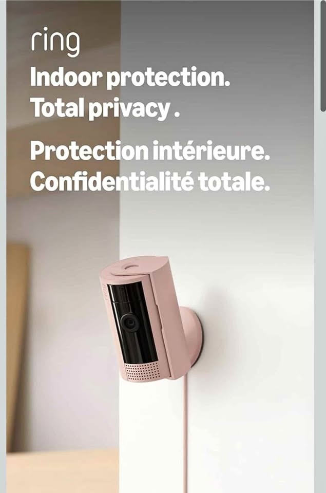 Ring Indoor Camera Pink Rose Gold Alexa