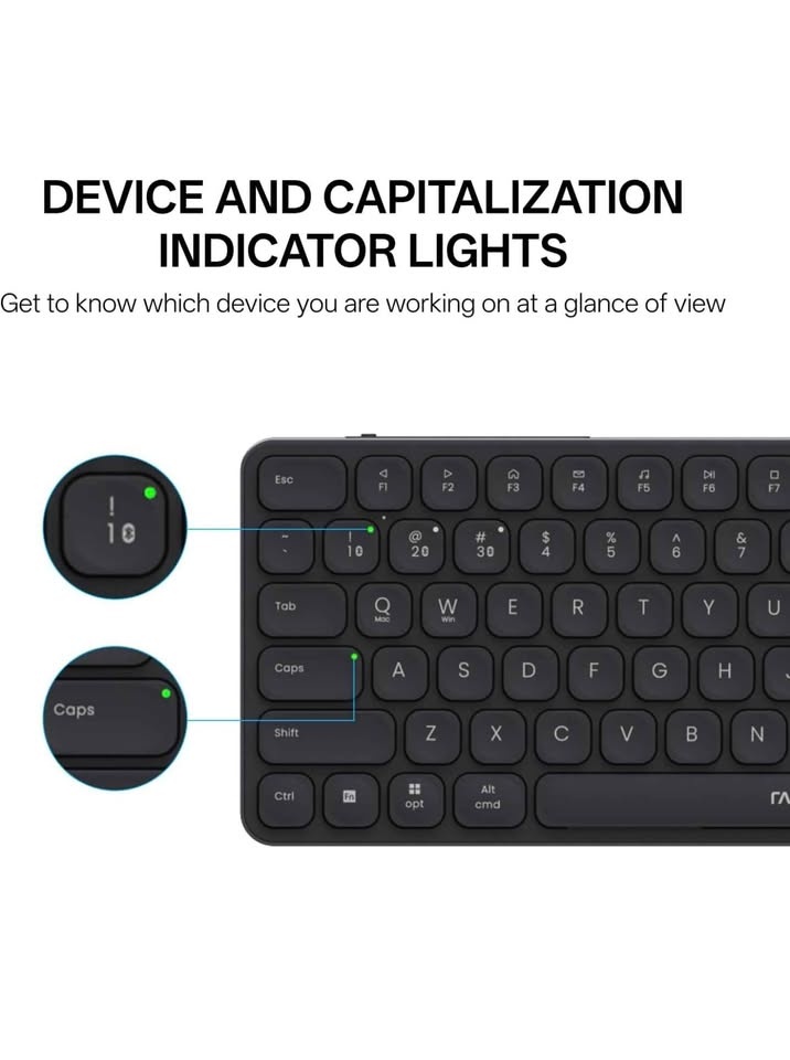 RAPOO 9050S Multi-Device Wireless Keyboard Mouse Combo - photo 5