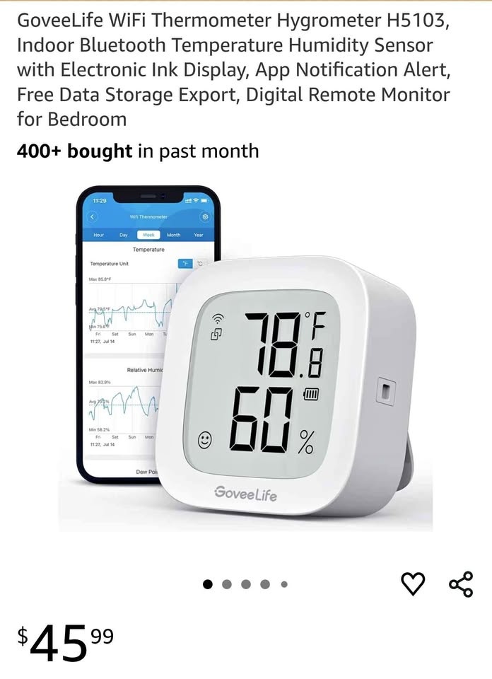 GoveeLife WiFi Thermometer Hygrometer H5103