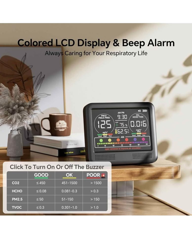16-in-1 Air Quality Monitor Formaldehyde Detector AK23 - photo 4