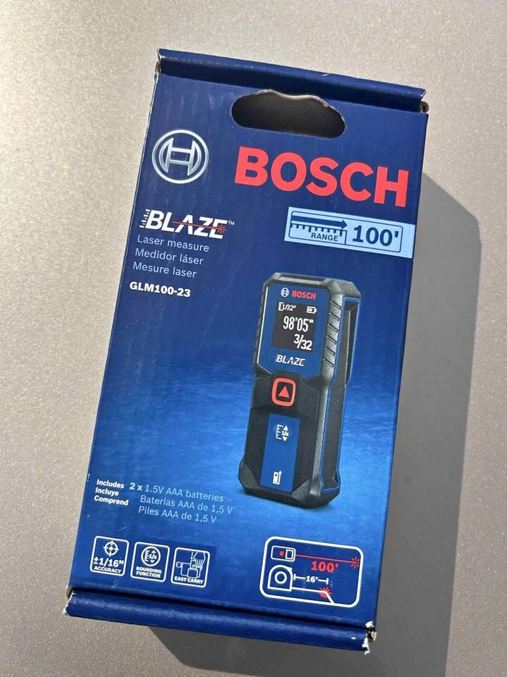 Bosch Blaze GLM100-23 Laser Measure (Open Box)