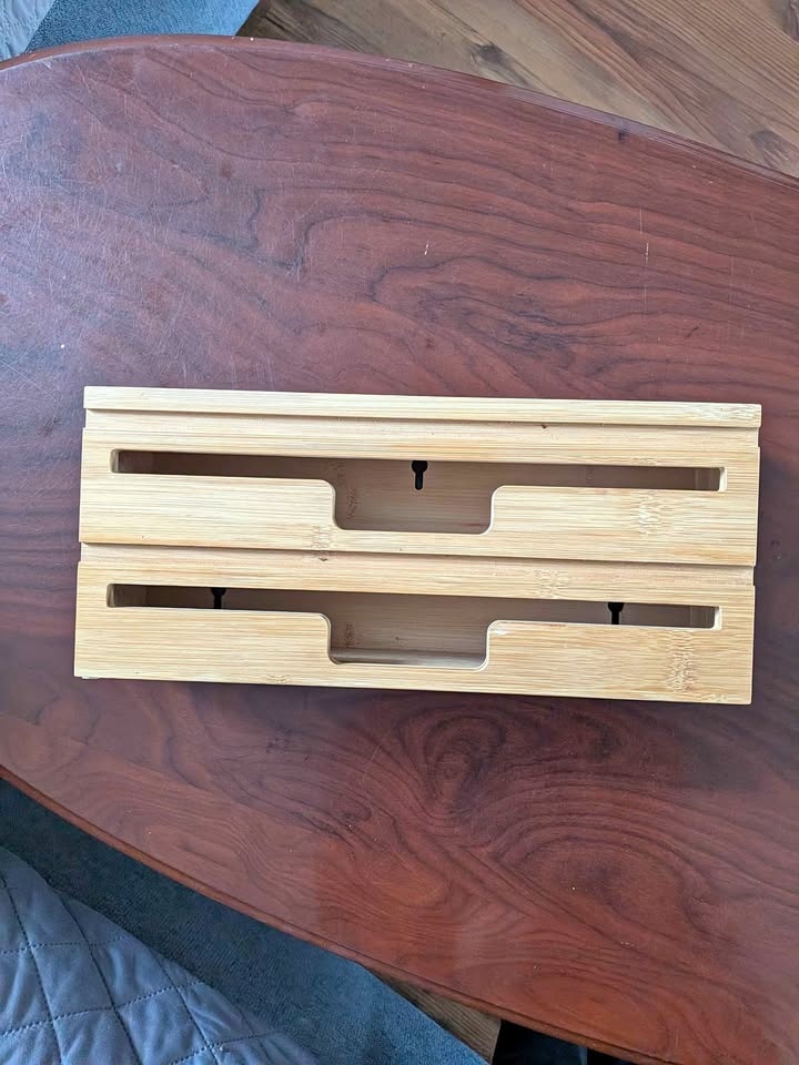 Wooden Foil Dispenser for Wall Mount or Countertop