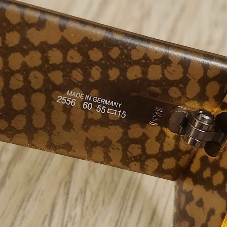 Rare Vintage Christian Dior 60 55 15 Sunglasses 1980s Gold Leaf - photo 4