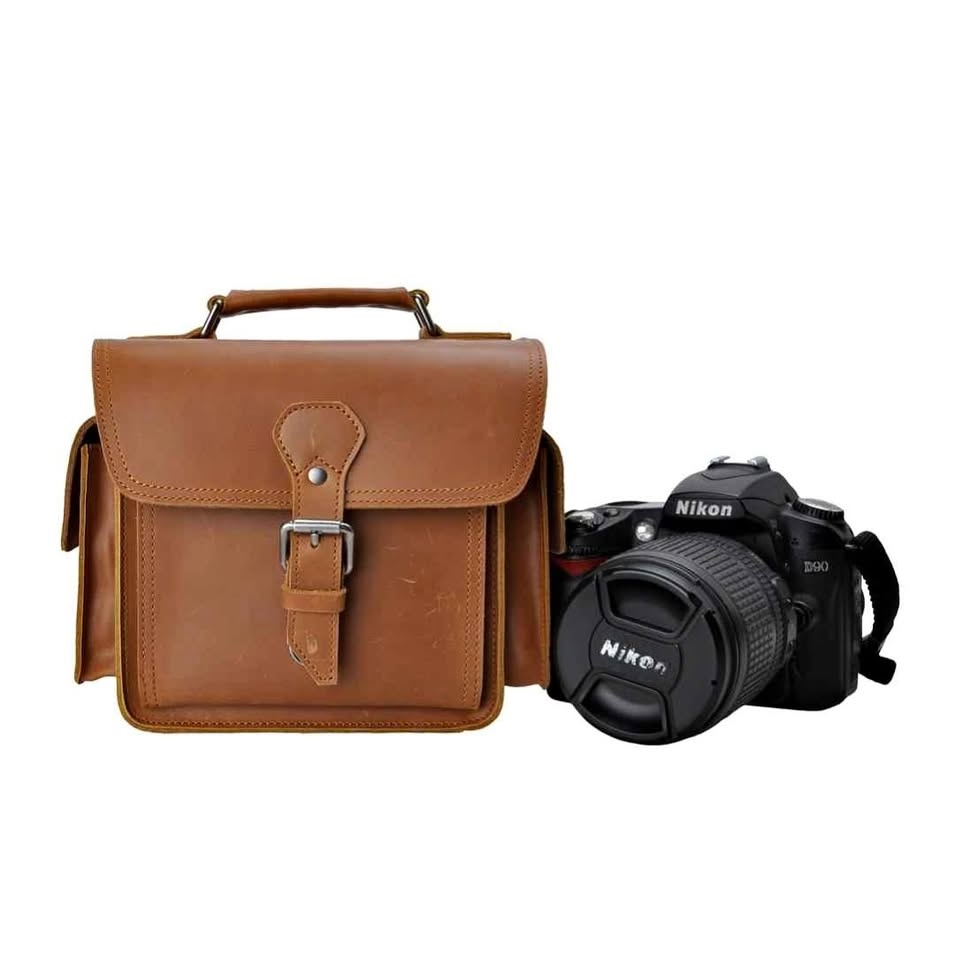 100% Genuine Leather DSLR Camera Bag (Brand New)