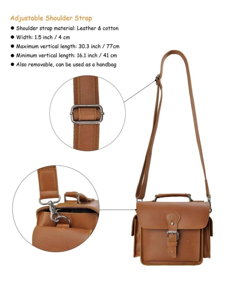 100% Genuine Leather DSLR Camera Bag (Brand New) - photo 4