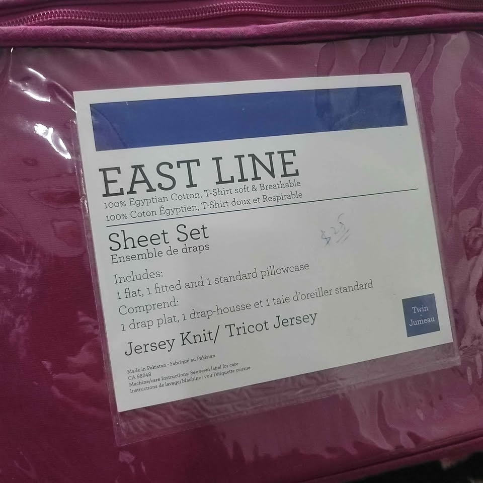 Twin 100% Egyptian Cotton Sheet Set - Brand New - photo 3