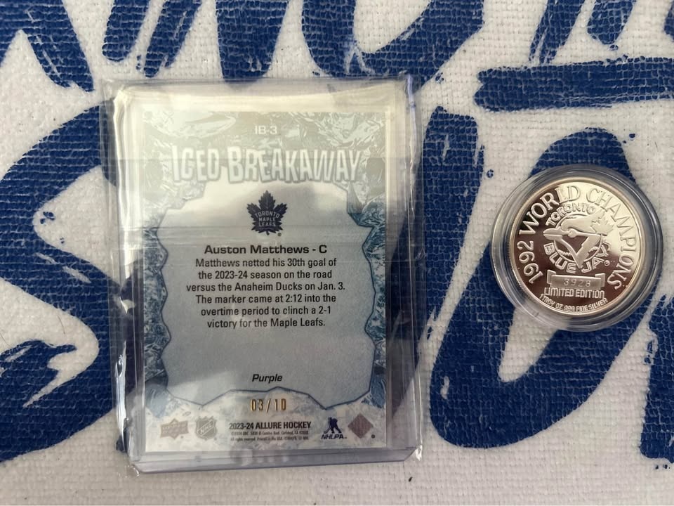 Auston Matthews Purple Iced Breakaway /10 - photo 2