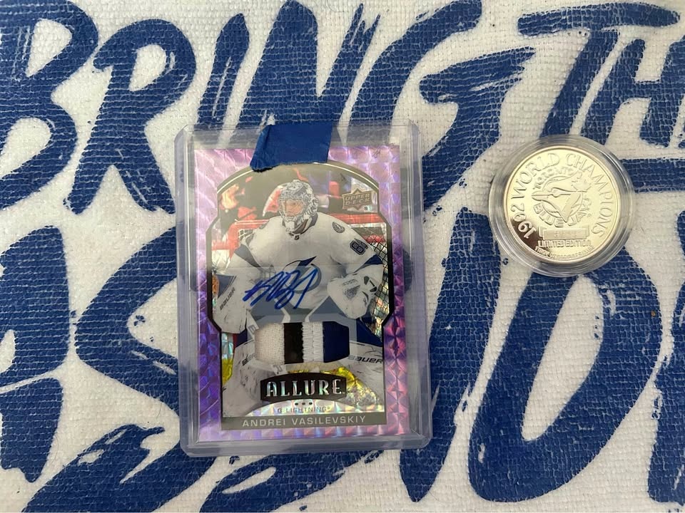 Andrei Vasilevskiy 2020-21 Allure Purple Diamond Patch Auto 5/10