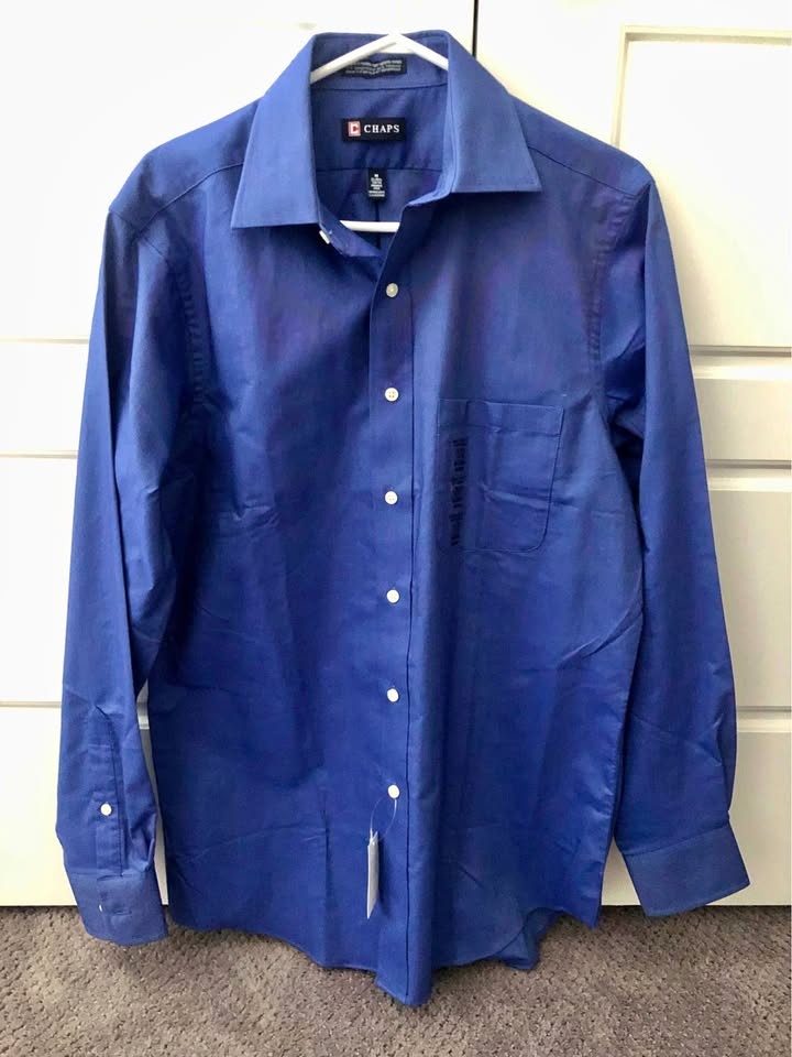 Chaps Men’s Dress Shirt Medium