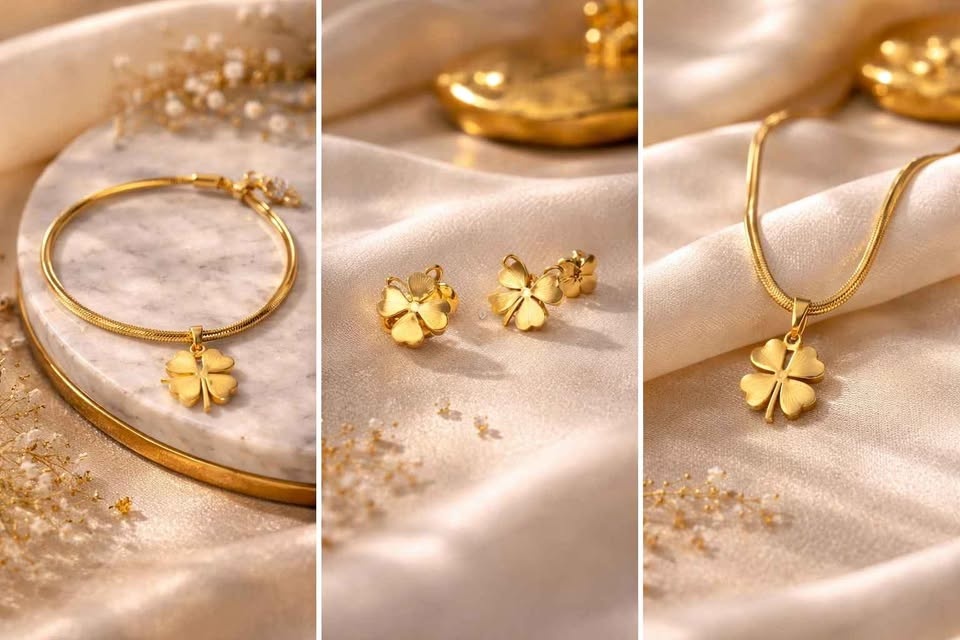 St. Patrick's Day Special Set 18K Gold Jewelry
