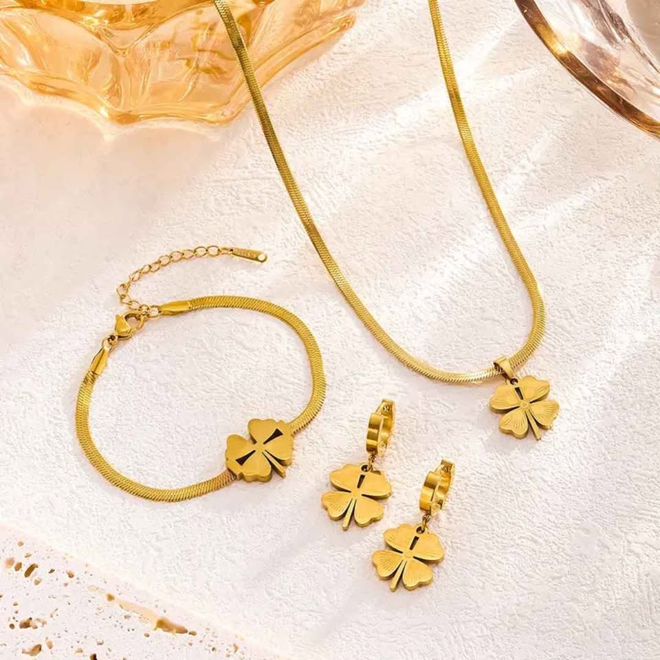 St. Patrick's Day Special Set 18K Gold Jewelry - photo 2