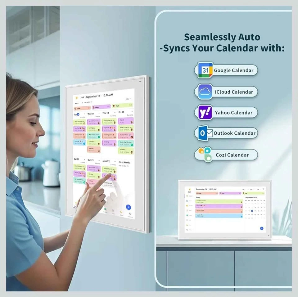 Smart Digital Family Calendar Planner WiFi Wall Mount. 15.6" - photo 3