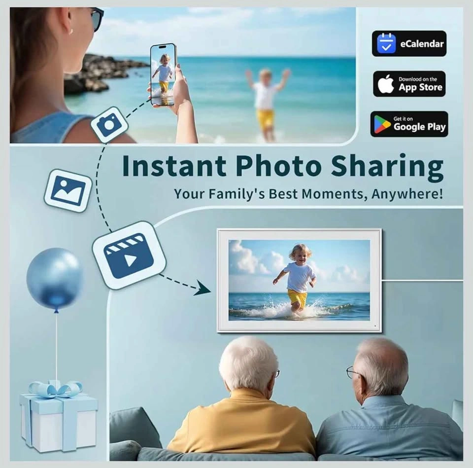 Smart Digital Family Calendar Planner WiFi Wall Mount. 15.6" - photo 5