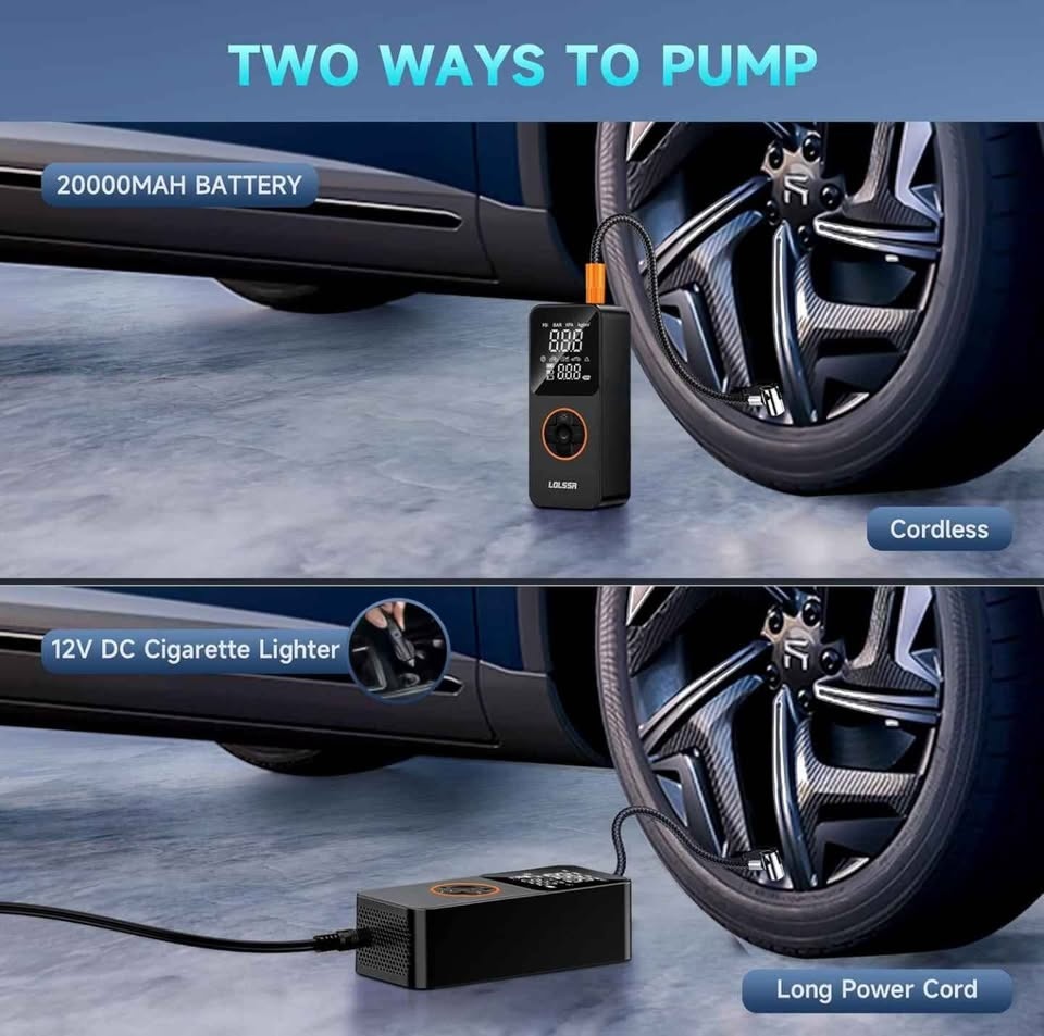 Portable Air Compressor - 150PSI Cordless Electric Inflator - photo 4