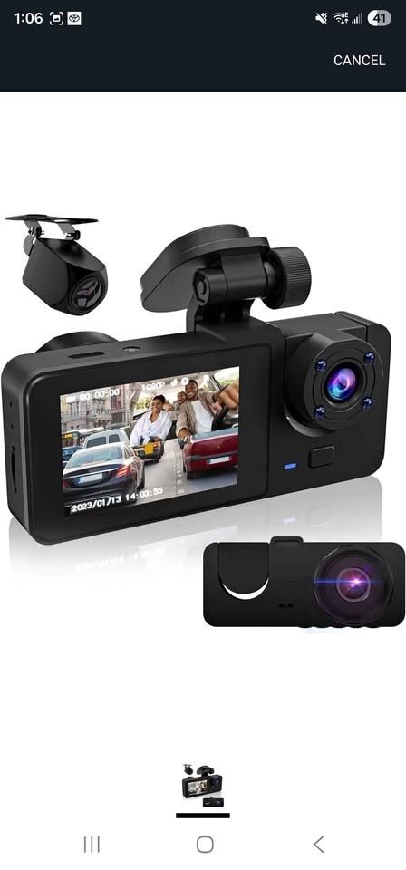 lensuge Dash Cam Front and Rear Inside