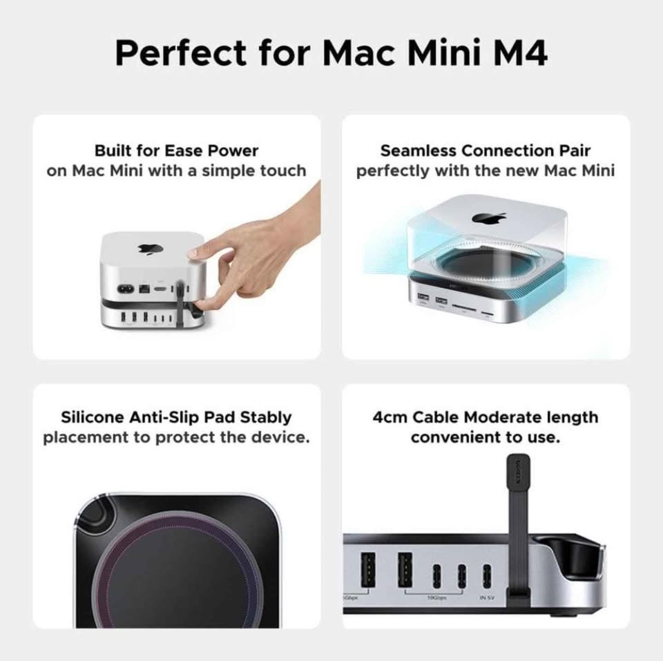 UGREEN Mac Mini Docking Station USB C Hub NVMe SSD Enclosure - photo 5