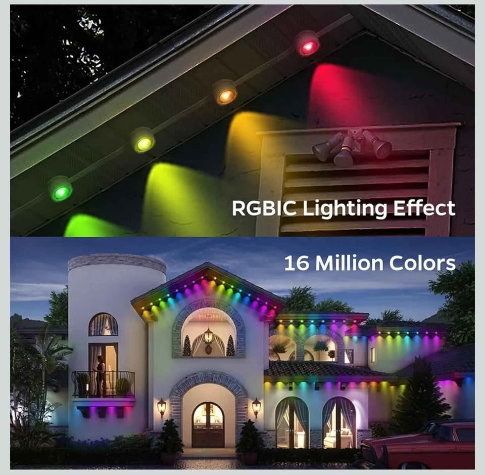 Permanent Outdoor Lights, 100ft, 72 LED Eaves Lights, Smart RGB - photo 5