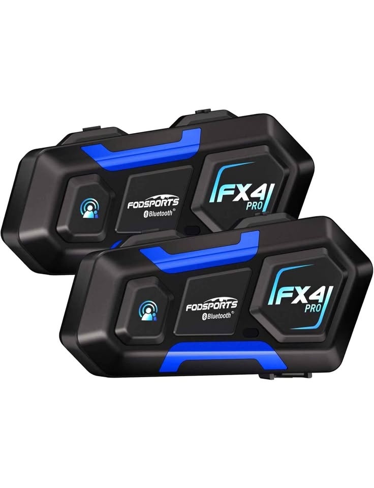 Fodsports FX4 Pro Motorcycle Helmet Comm System, 4-Rider