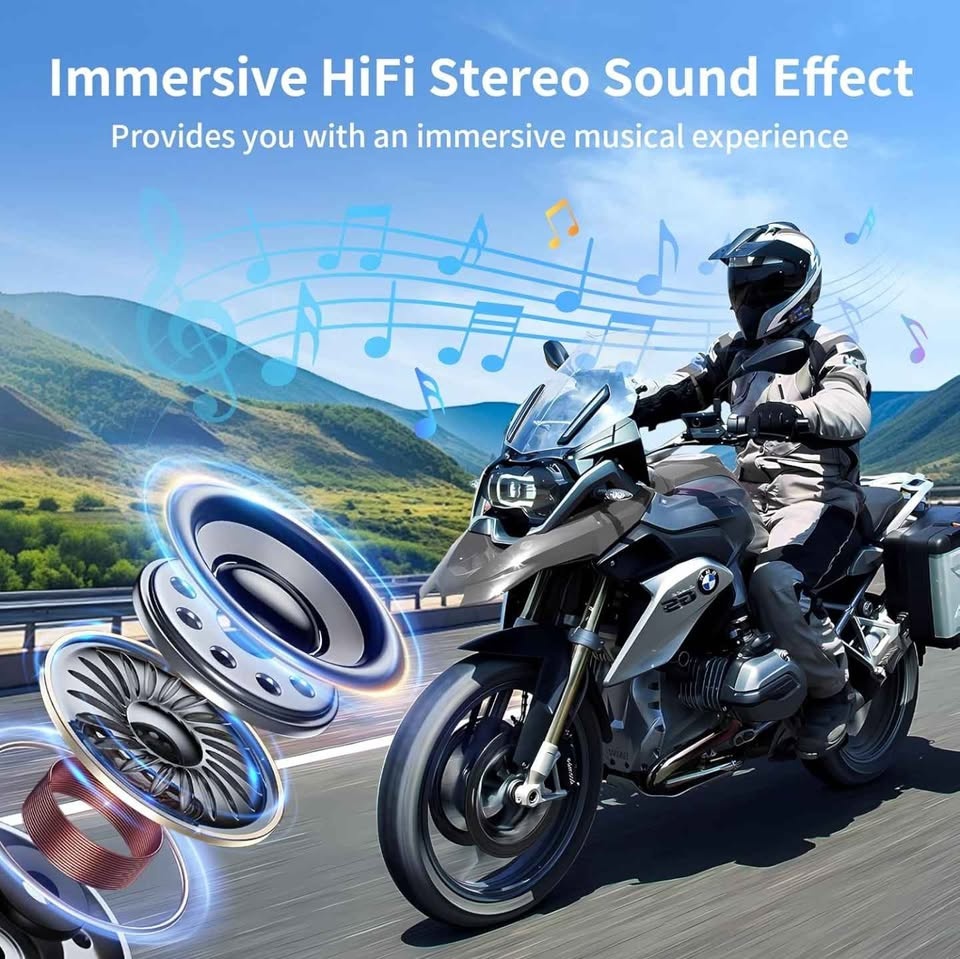 Fodsports FX4 Pro Motorcycle Helmet Comm System, 4-Rider - photo 3