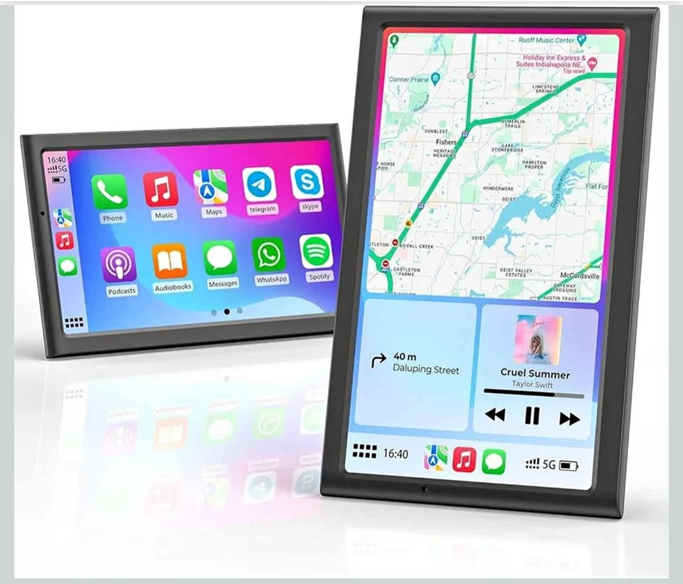 Krunia 7 inch Wireless Carplay Android Auto Screen