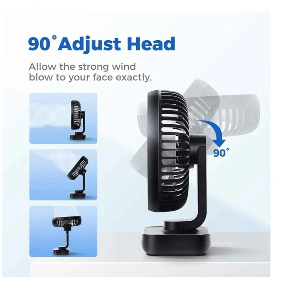 OCOOPA Small Desk Fan, 4000mAh Rechargeable USB Fan - photo 2