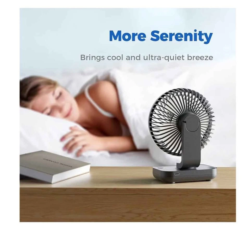 OCOOPA Small Desk Fan, 4000mAh Rechargeable USB Fan - photo 3